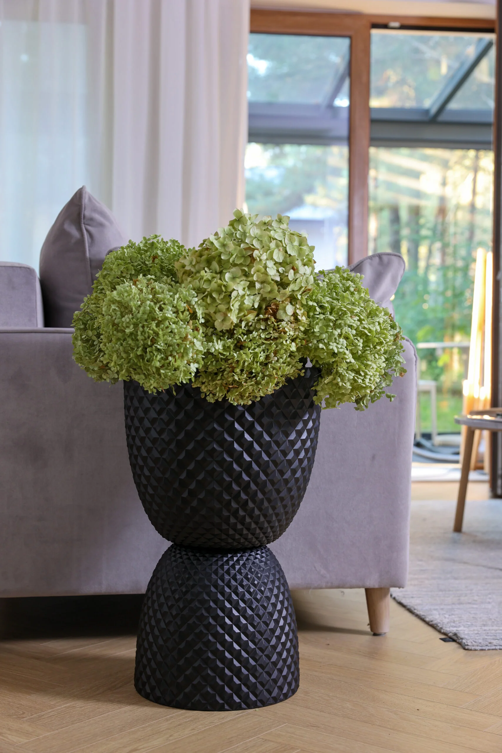 ZESTAW 3 DONIC z włókna szklanego, mrozoodporne, czarne, geometryczny, trójwymiarowy wzór, nowoczesny styl, ekskluzywny ZESTAW 3 DONIC z włókna szklanego, mrozoodporne, czarne, geometryczny, trójwymiarowy wzór, nowoczesny styl, ekskluzywny