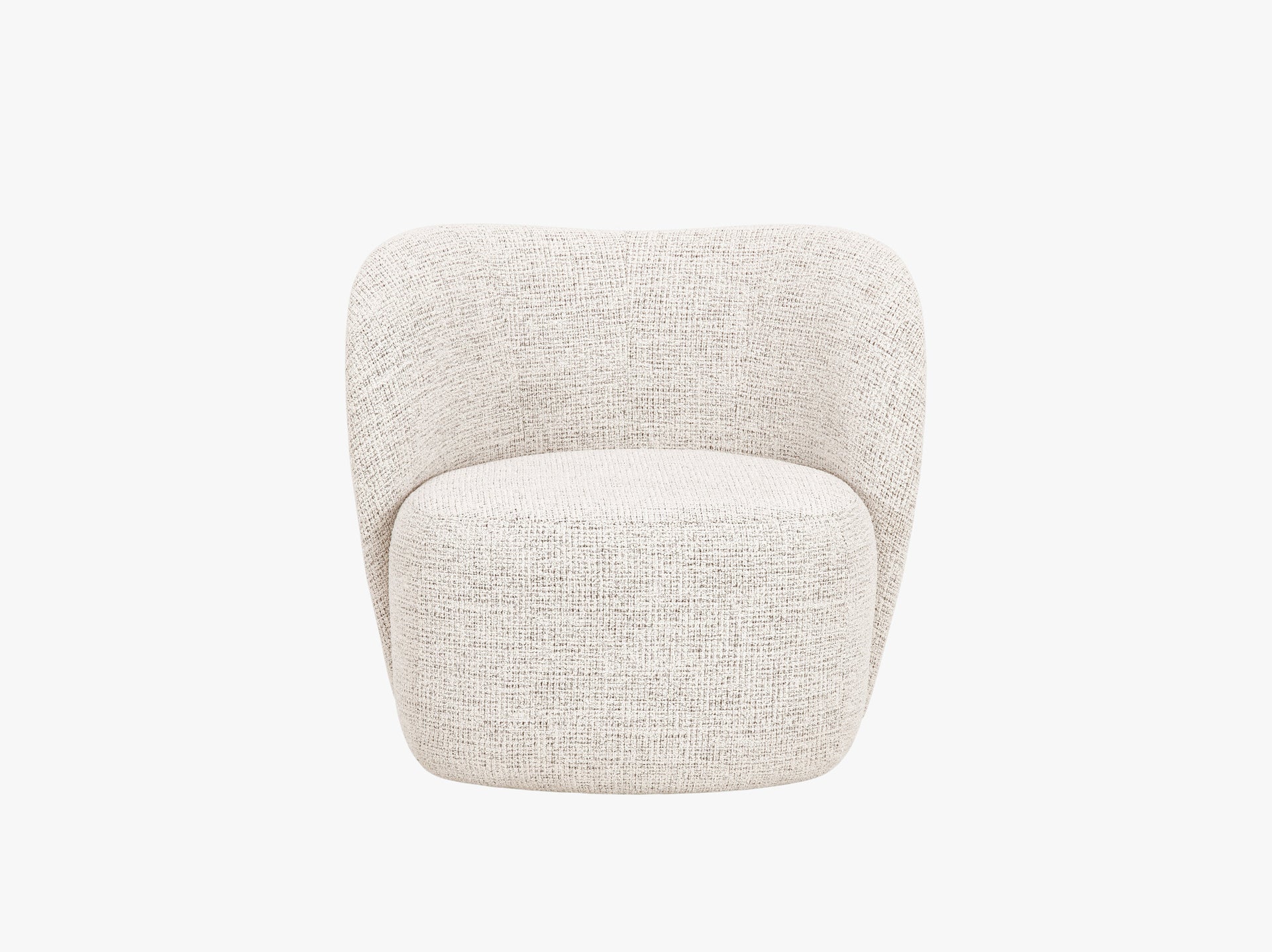 FOTEL WYPOCZYNKOWY Saamit o obłych kształtach, elegancki styl z nutą nowoczesności, jasnobeżowy