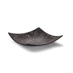 MISA Tusa Black, szklana, czarna z drobinkami, kwadratowa, włoskie wykonanie, nowoczesny styl, piękna