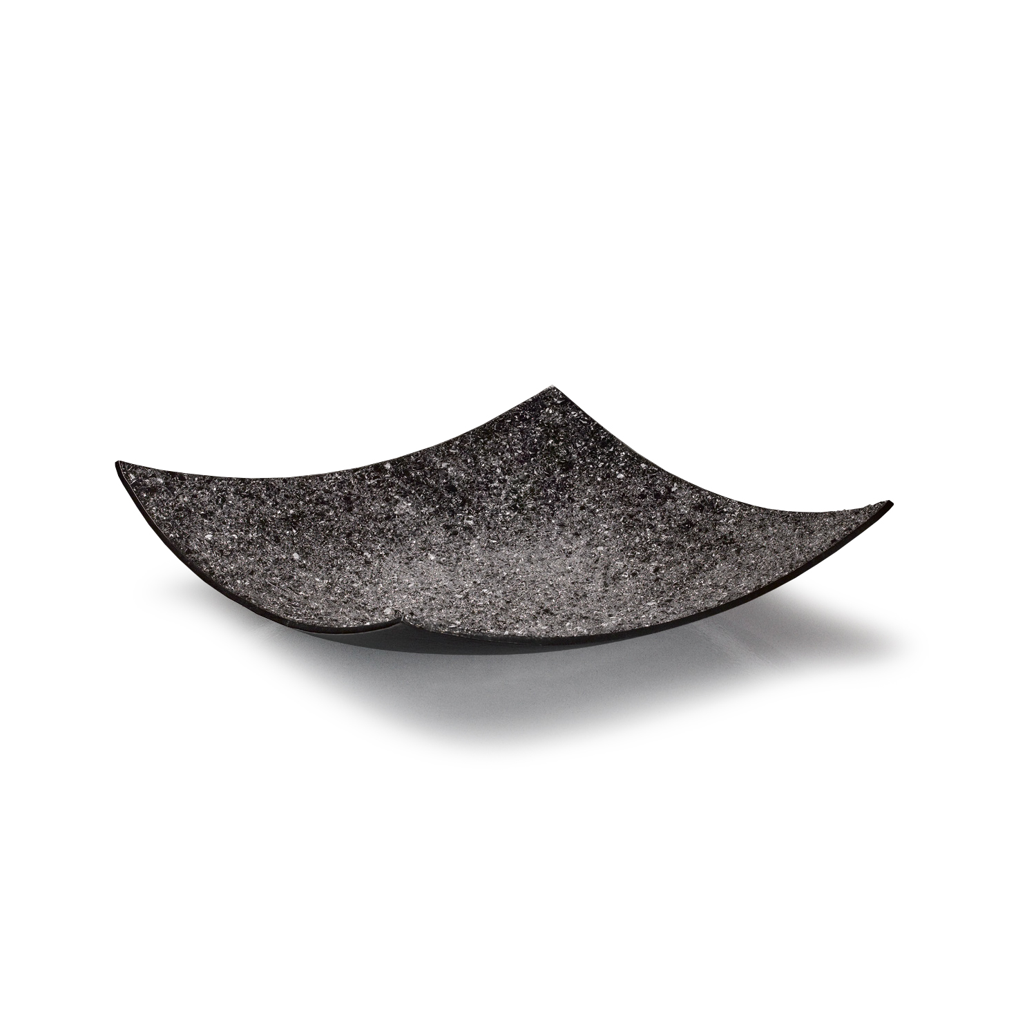 MISA Tusa Black, szklana, czarna z drobinkami, kwadratowa, włoskie wykonanie, nowoczesny styl, piękna