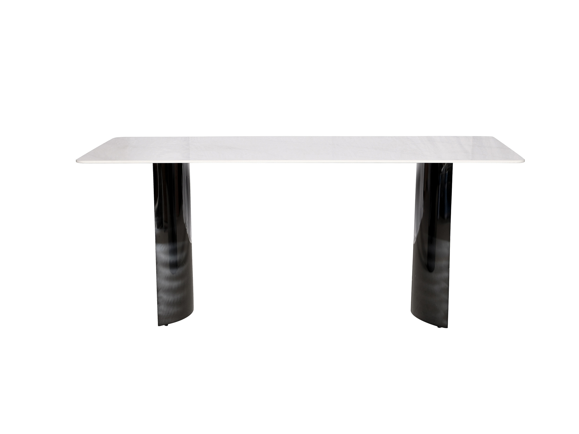 STÓŁ JADALNIANY prostokątny, grafitowa minimalistyczna podstawa, blat ze spieku kamiennego, minimalistyczny styl STÓŁ JADALNIANY prostokątny, grafitowa minimalistyczna podstawa, blat ze spieku kamiennego, minimalistyczny styl