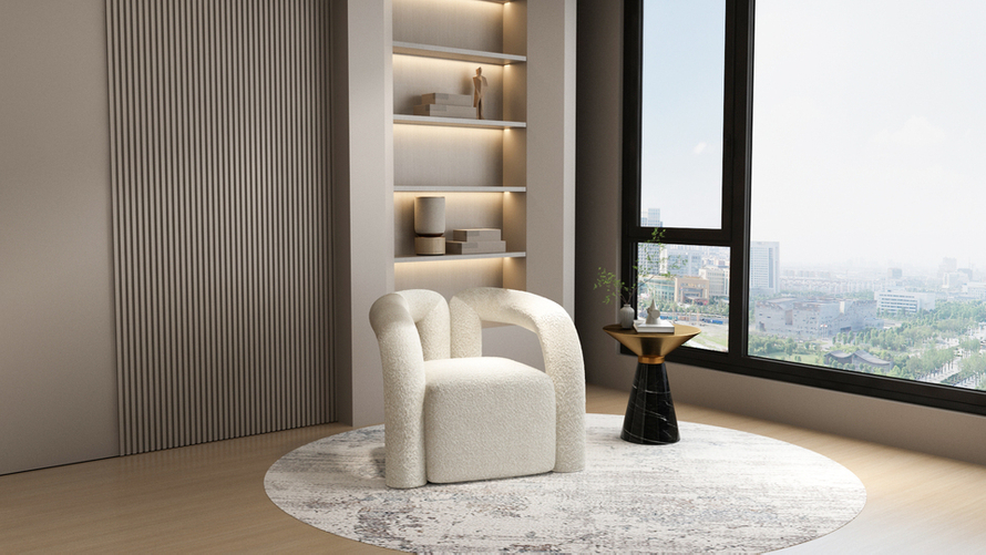 STOLIK POMOCNICZY o czarnej podstawie imitujący marmur w kształcie stożka, okrągły, metalowy, złoty blat, nowoczesny styl, do salonu