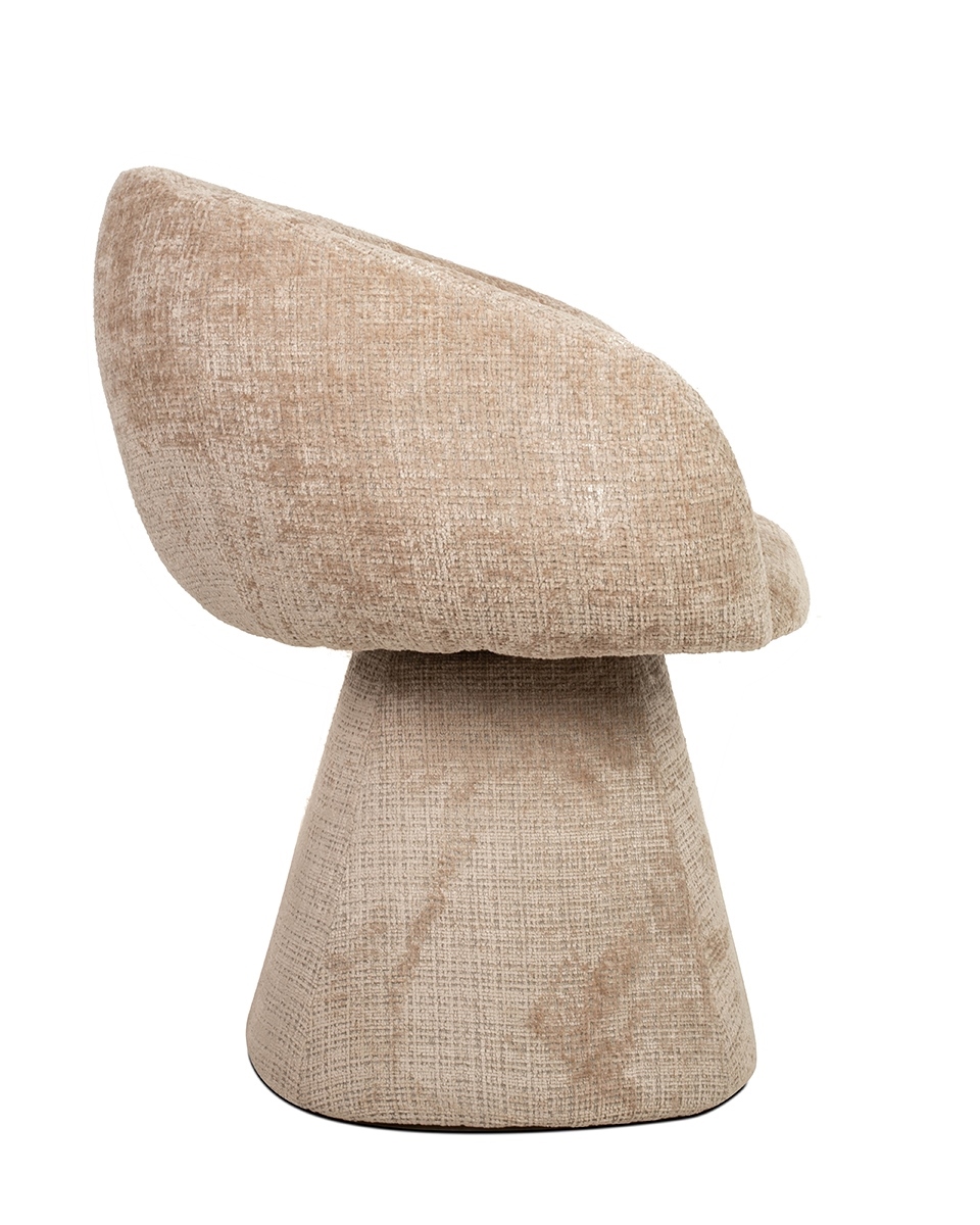 KRZESŁO Pedra beżowe, wyjątkowy design, funkcja obrotu z mechanizmem autopowrotu, deisgnerski styl, piękne KRZESŁO Pedra beżowe, wyjątkowy design, funkcja obrotu z mechanizmem autopowrotu, deisgnerski styl, piękne