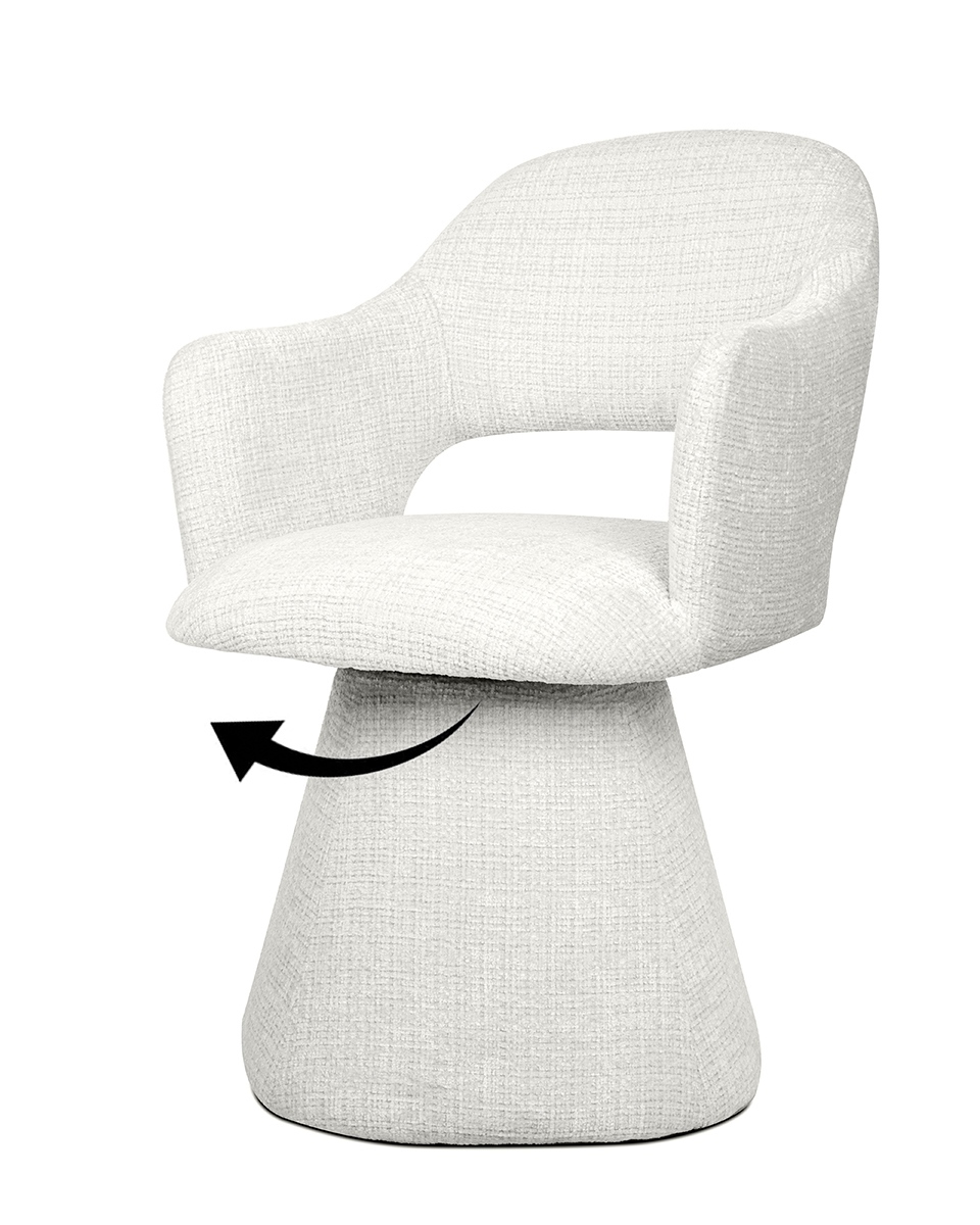 KRZESŁO Verona białe, geometryczna podstawa, zaokrąglone kształty, designerski styl, nowoczesne KRZESŁO Verona białe, geometryczna podstawa, zaokrąglone kształty, designerski styl, nowoczesne