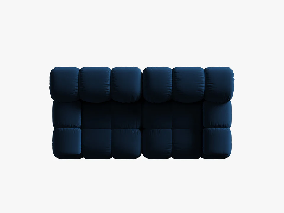 SOFA Bellis 2-osobowa, niebieski królewski welur, zaoblone kształty, nowoczesny loftowy styl, wyjątkowa SOFA Bellis 2-osobowa, niebieski królewski welur, zaoblone kształty, nowoczesny loftowy styl, wyjątkowa