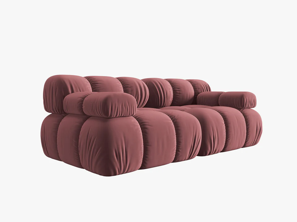 SOFA Bellis 2-osobowa, różowy welwet, zaoblone kształty, nowoczesny loftowy styl, piękna SOFA Bellis 2-osobowa, różowy welwet, zaoblone kształty, nowoczesny loftowy styl, piękna