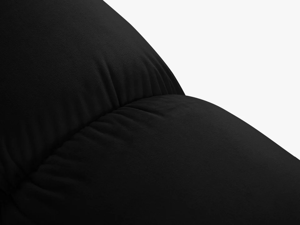 SOFA Bellis 3-osobowa, obicie z tkaniny (kolor do wyboru), zaoblone kształty, nowoczesny loftowy styl, blu19, premium SOFA Bellis 3-osobowa, obicie z tkaniny (kolor do wyboru), zaoblone kształty, nowoczesny loftowy styl, blu19, premium