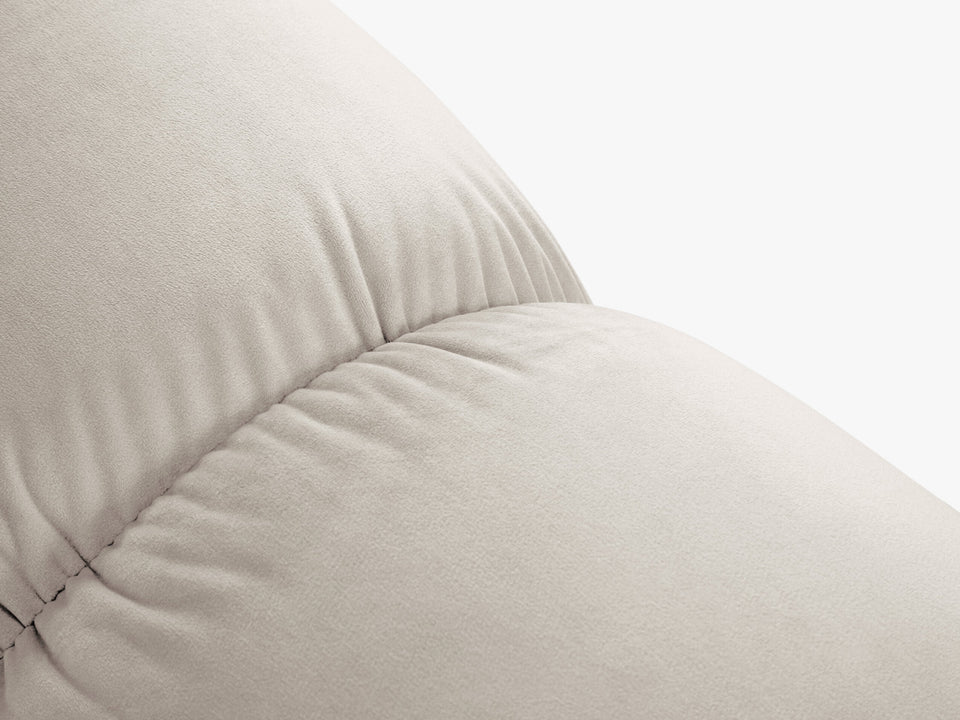 SOFA Bellis 3-osobowa, obicie z tkaniny (kolor do wyboru), zaoblone kształty, nowoczesny loftowy styl, blu30, wyrafinowana SOFA Bellis 3-osobowa, obicie z tkaniny (kolor do wyboru), zaoblone kształty, nowoczesny loftowy styl, blu30, wyrafinowana