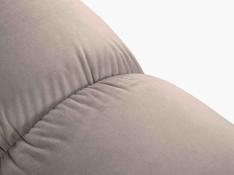 SOFA Bellis 3-osobowa, obicie z tkaniny (kolor do wyboru), zaoblone kształty, nowoczesny loftowy styl, blu40, premium SOFA Bellis 3-osobowa, obicie z tkaniny (kolor do wyboru), zaoblone kształty, nowoczesny loftowy styl, blu40, premium