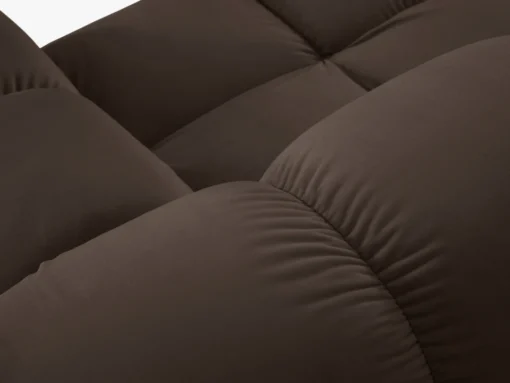 SOFA Bellis 3-osobowa, obicie z tkaniny (kolor do wyboru), zaoblone kształty, nowoczesny loftowy styl, blu48, designerska