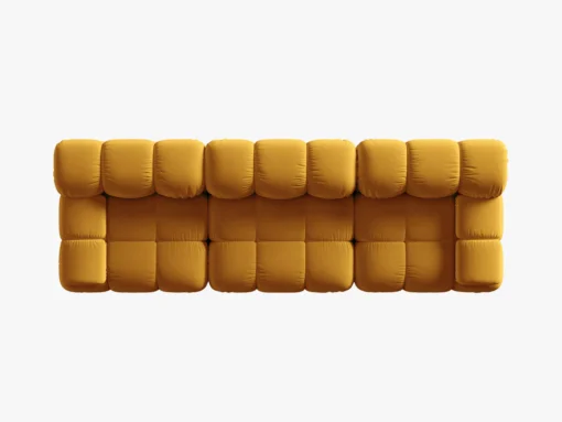 SOFA Bellis 3-osobowa, obicie z tkaniny (kolor do wyboru), zaoblone kształty, nowoczesny loftowy styl, blu68, stylowa