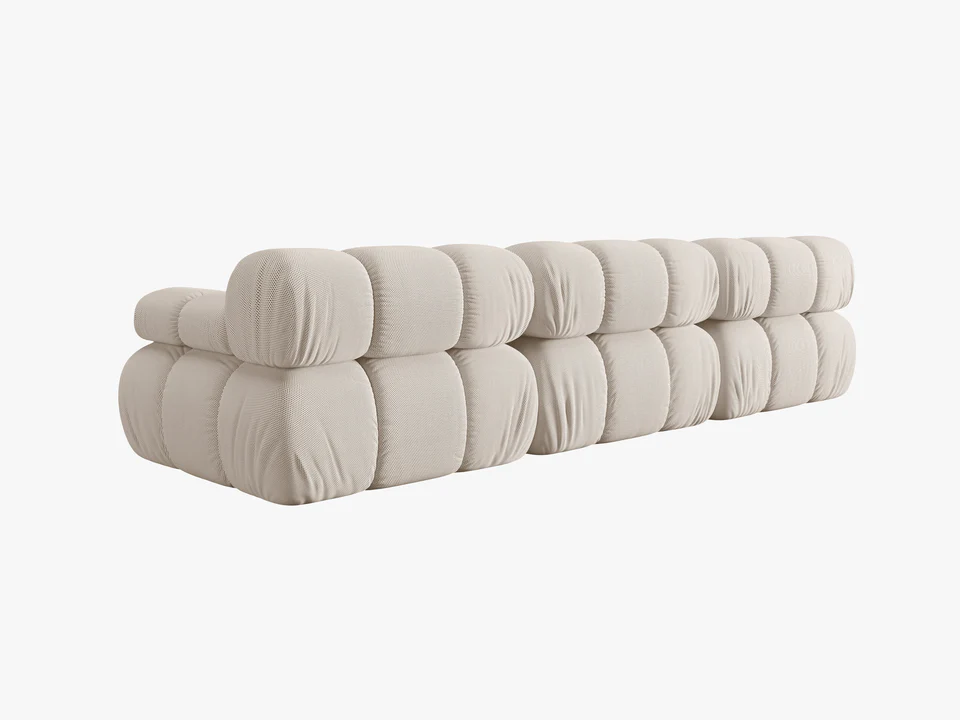 SOFA Bellis 3-osobowa, obicie z tkaniny (kolor do wyboru), zaoblone kształty, nowoczesny loftowy styl, son23, ekskluzywna SOFA Bellis 3-osobowa, obicie z tkaniny (kolor do wyboru), zaoblone kształty, nowoczesny loftowy styl, son23, ekskluzywna