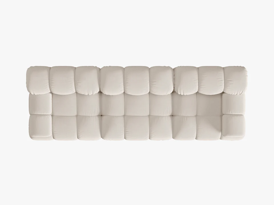 SOFA Bellis 3-osobowa, obicie z tkaniny (kolor do wyboru), zaoblone kształty, nowoczesny loftowy styl, son23, nowoczesna SOFA Bellis 3-osobowa, obicie z tkaniny (kolor do wyboru), zaoblone kształty, nowoczesny loftowy styl, son23, nowoczesna