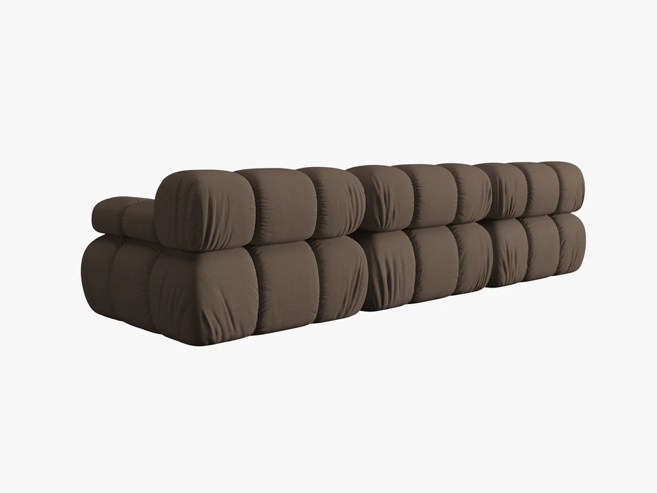 SOFA Bellis 3-osobowa, obicie z tkaniny (kolor do wyboru), zaoblone kształty, nowoczesny loftowy styl, son40, designerska SOFA Bellis 3-osobowa, obicie z tkaniny (kolor do wyboru), zaoblone kształty, nowoczesny loftowy styl, son40, designerska