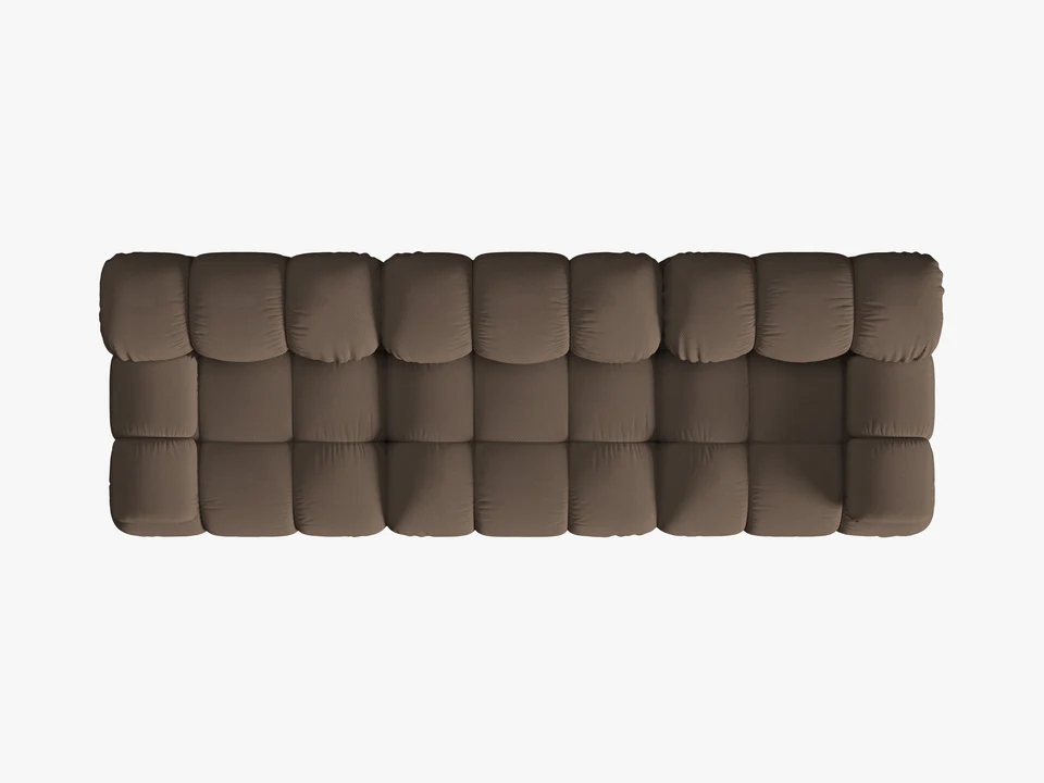 SOFA Bellis 3-osobowa, obicie z tkaniny (kolor do wyboru), zaoblone kształty, nowoczesny loftowy styl, son40, ekskluzywna SOFA Bellis 3-osobowa, obicie z tkaniny (kolor do wyboru), zaoblone kształty, nowoczesny loftowy styl, son40, ekskluzywna