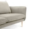 SOFA Vienna 2 osobowa na metalowych nogach, aksamitna tkanina do wyboru, nowoczesny styl, beżowy, premium