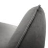 SOFA Vienna 2 osobowa na metalowych nogach, aksamitna tkanina do wyboru, nowoczesny styl, ciemnoszary, designerska