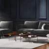 SOFA Vienna 2 osobowa na metalowych nogach, aksamitna tkanina do wyboru, nowoczesny styl, ciemnoszary, piękna