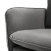 SOFA Vienna 2 osobowa na metalowych nogach, aksamitna tkanina do wyboru, nowoczesny styl, ciemnoszary, wyjątkowa