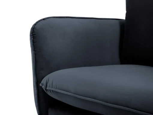 SOFA Vienna 2 osobowa na metalowych nogach, aksamitna tkanina do wyboru, nowoczesny styl, granatowy, ekskluzywna