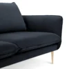 SOFA Vienna 2 osobowa na metalowych nogach, aksamitna tkanina do wyboru, nowoczesny styl, granatowy, nowoczesna