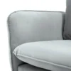 SOFA Vienna 2 osobowa na metalowych nogach, aksamitna tkanina do wyboru, nowoczesny styl, jasnoszary, ekskluzywna