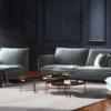 SOFA Vienna 2 osobowa na metalowych nogach, aksamitna tkanina do wyboru, nowoczesny styl, jasnoszary, piękna