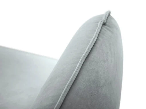 SOFA Vienna 2 osobowa na metalowych nogach, aksamitna tkanina do wyboru, nowoczesny styl, jasnoszary, premium