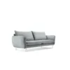 SOFA Vienna 2 osobowa na metalowych nogach, aksamitna tkanina do wyboru, nowoczesny styl, jasnoszary