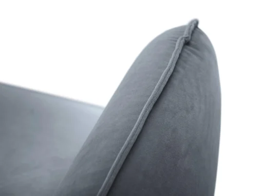 SOFA Vienna 2 osobowa na metalowych nogach, aksamitna tkanina do wyboru, nowoczesny styl, szary, premium