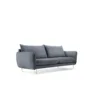 SOFA Vienna 2 osobowa na metalowych nogach, aksamitna tkanina do wyboru, nowoczesny styl, szary