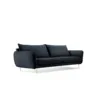 SOFA Vienna 3 osobowa na metalowych nogach, aksamitna tkanina do wyboru, nowoczesny styl, granatowa