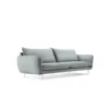 SOFA Vienna 3 osobowa na metalowych nogach, aksamitna tkanina do wyboru, nowoczesny styl, jasnoszara
