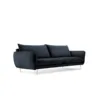SOFA Vienna 4 osobowa na metalowych nogach, aksamitna tkanina do wyboru, nowoczesny styl, granatowa