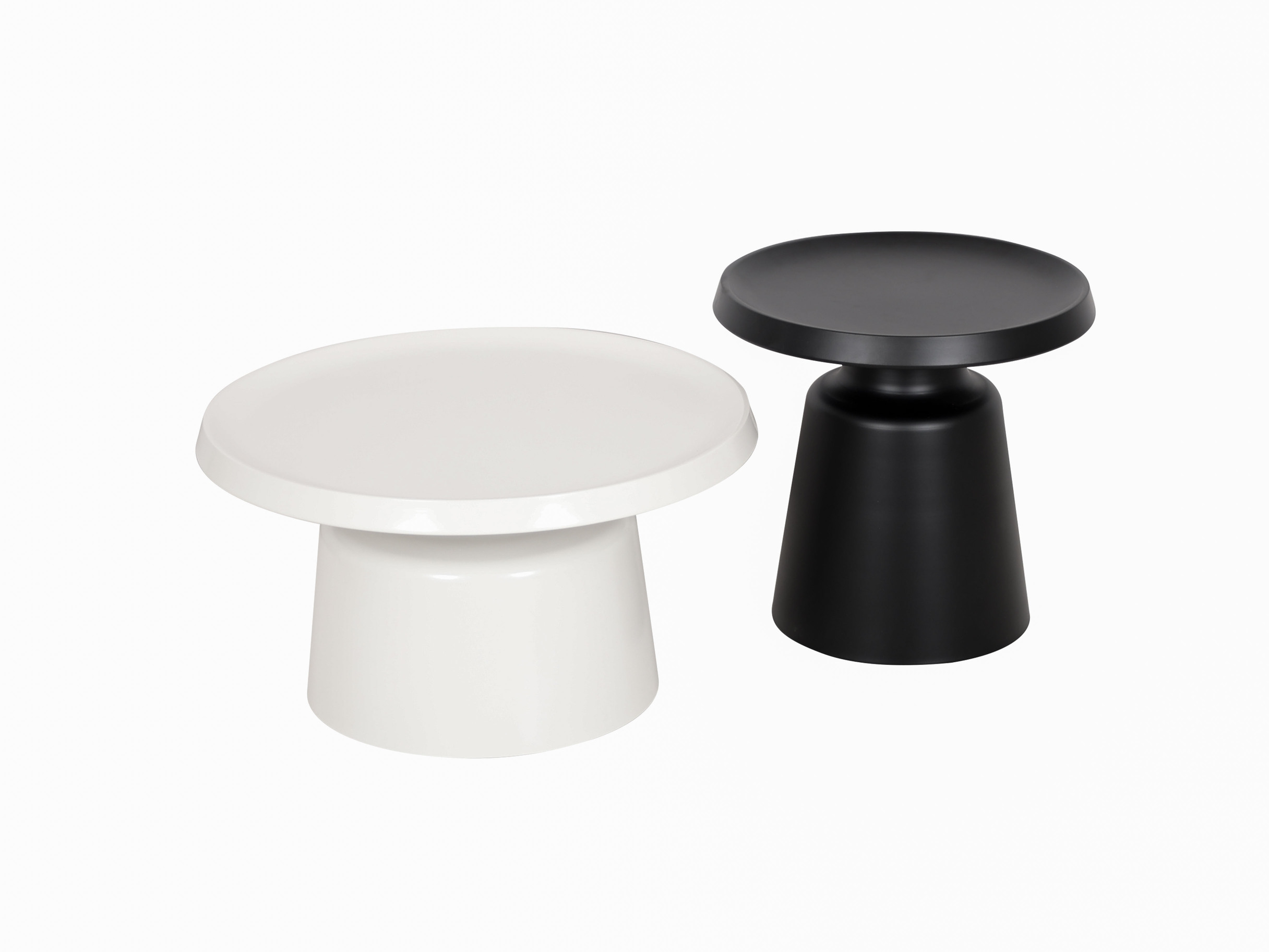 ZESTAW STOLIKÓW KAWOWYCH 2w1 ze stali węglowej, biały i czarny, loftowy styl, piękny ZESTAW STOLIKÓW KAWOWYCH 2w1 ze stali węglowej, biały i czarny, loftowy styl, piękny