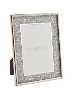 RAMKA NA ZDJĘCIE srebrna, błyszcząca obwódka, olśniewająca, elegancki styl 4x6, piękna