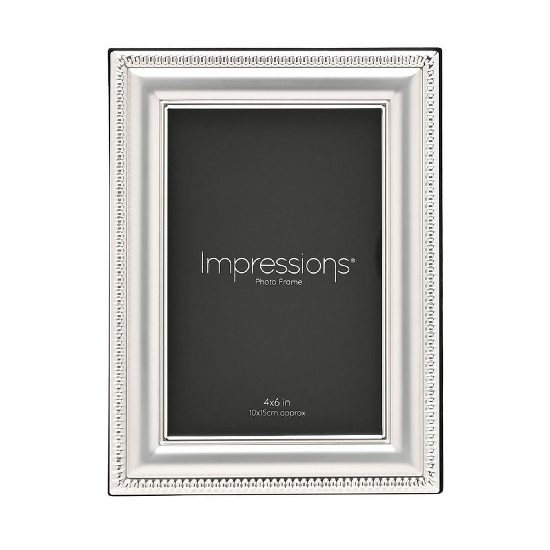 RAMKA NA ZDJĘCIE srebrna, wzorzysta obwódka, nowoczesny styl 4x6, piękna