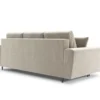 SOFA Kyoto z funkcją spania, beżowa tapicerka, złote metalowe nogi, nowoczesny styl-4