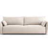 SOFA Matera z funkcją spania, beżowa tapicerka, zaoblone kształty, designerski styl-2