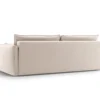 SOFA Matera z funkcją spania, beżowa tapicerka, zaoblone kształty, designerski styl-6