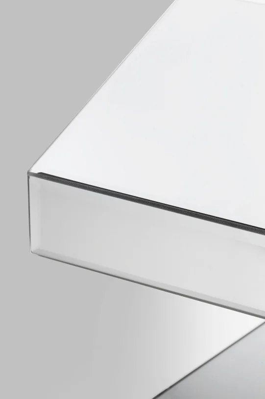 STOLIK POMOCNICZY Luxury lustrzany, w kształcie litery Z, styl glamour, do salonu