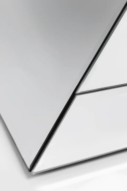 STOLIK POMOCNICZY Luxury lustrzany, w kształcie litery Z, styl glamour, do sypialni