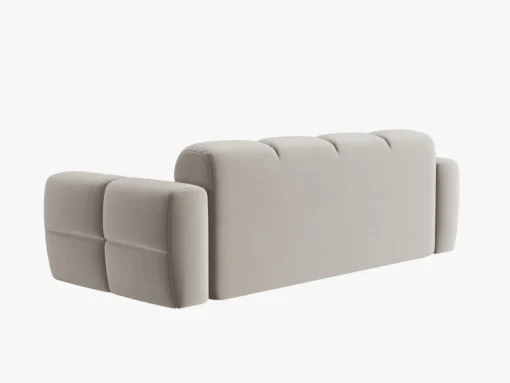 SOFA 3-osobowa Lisa, przeszywana, zaoblone kształty, miękkie siedzisko, designerski styl, ekskluzywna
