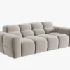 SOFA 3-osobowa Lisa, przeszywana, zaoblone kształty, miękkie siedzisko, designerski styl, piękna