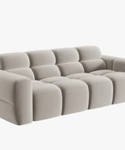 SOFA 3-osobowa Lisa, przeszywana, zaoblone kształty, miękkie siedzisko, designerski styl, piękna
