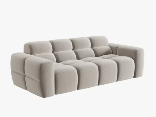 SOFA 3-osobowa Lisa, przeszywana, zaoblone kształty, miękkie siedzisko, designerski styl, piękna