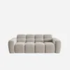 SOFA 3-osobowa Lisa, przeszywana, zaoblone kształty, miękkie siedzisko, designerski styl