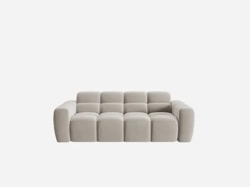 SOFA 3-osobowa Lisa, przeszywana, zaoblone kształty, miękkie siedzisko, designerski styl
