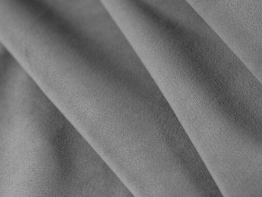 SOFA 3-osobowa Lisa, przeszywana, zaoblone kształty, miękkie siedzisko, jasnoszara tapicerka, designerski styl, premium