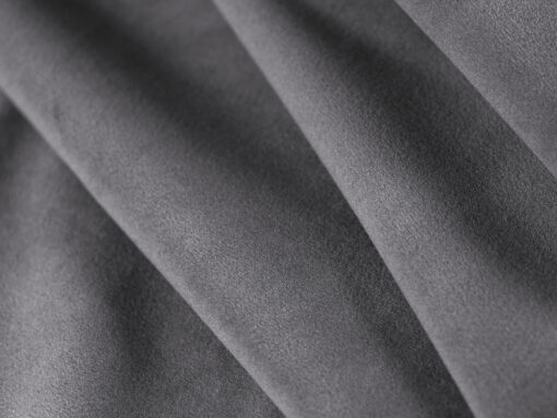 SOFA MODUŁOWA Bloom 3-osobowa o designerskim stylu, zaoblone kształty, przeszycia na siedzisko, ciemnoszara tapicerka, premium
